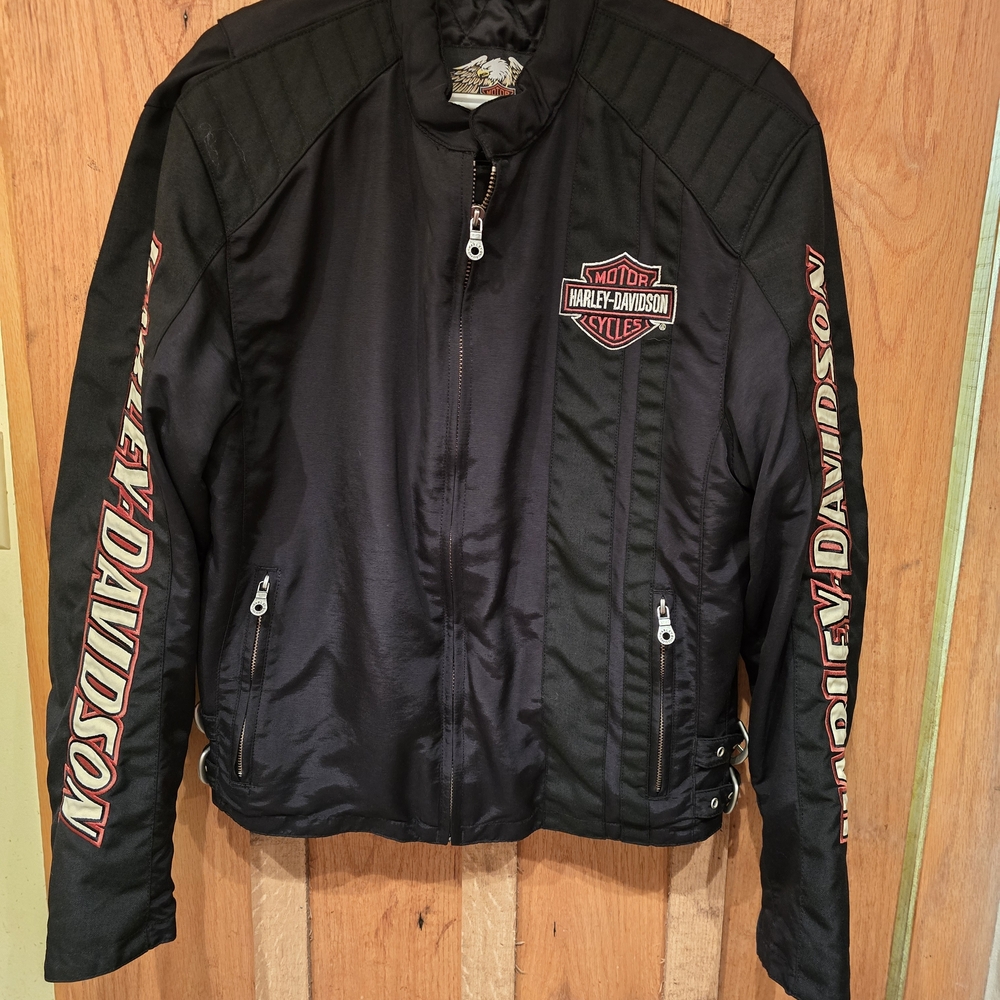 Mens Harley-Davidson Black and Red Performance Jacket